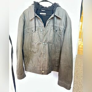 GAP Hooded Men's Grey Denim Jacket
